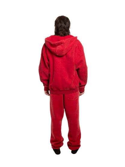 FOOLS AND DRUNKS SWEATPANTS - RED